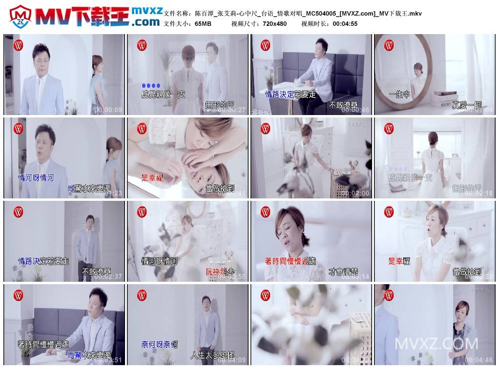 陈百潭_张艾莉-心中尺_台语_情歌对唱_MC504005